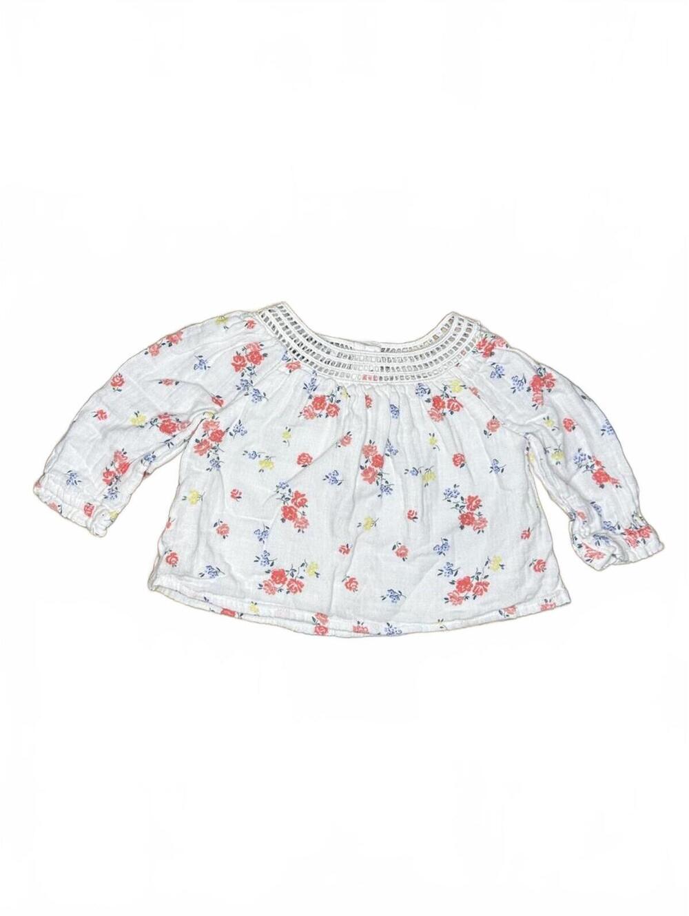 Baby Gap Floral Long Sleeve Blouse 3-6 Months